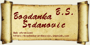 Bogdanka Srdanović vizit kartica